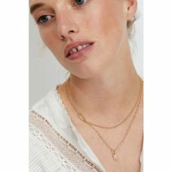 Oliver Bonas Natural Zara Stone Drop Layered Pendant Necklace -Default Template 2 unnamed file 1441