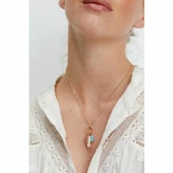 Oliver Bonas Natural Ariana Flower And Pearl Drop Pendant Necklace -Default Template 2 unnamed file 1447