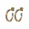 Oliver Bonas Gold Beatrix Stone Dot Played Hoop Earrings -Default Template 2 unnamed file 145