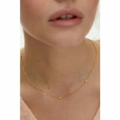 Oliver Bonas Gold Plated Amara Mini Flower Detail Chain Necklace -Default Template 2 unnamed file 1460