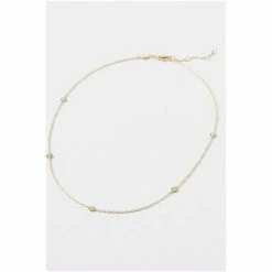 Oliver Bonas Gold Plated Amara Mini Flower Detail Chain Necklace -Default Template 2 unnamed file 1462