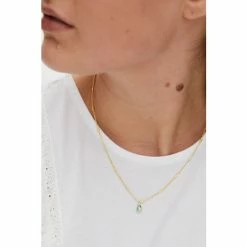 Oliver Bonas Grey Blythe Pebble Charm Paua Shell Gold Plated Pendant Necklace -Default Template 2 unnamed file 1468