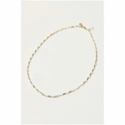 Oliver Bonas Gold Tone Kismet Textured Link Chain Necklace -Default Template 2 unnamed file 1475