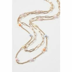Oliver Bonas Natural Multi Layered Chain Necklace -Default Template 2 unnamed file 1484