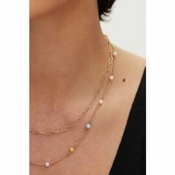 Oliver Bonas Natural Multi Layered Chain Necklace -Default Template 2 unnamed file 1487