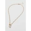 Oliver Bonas Gold Tone Rafa Round Bead Pearl Drop Chain Necklace -Default Template 2 unnamed file 1496