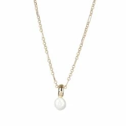 Oliver Bonas Gold Tone Rafa Round Bead Pearl Drop Chain Necklace -Default Template 2 unnamed file 1503
