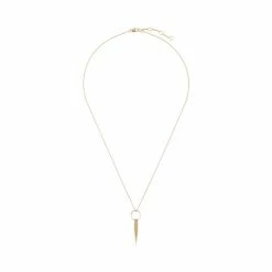 Oliver Bonas Gold Coloured Aida Fine Circle Fan Drop Pendant Necklace -Default Template 2 unnamed file 1507