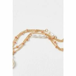 Oliver Bonas Natural Skylar Enamel Bead & Pearl Layered Necklace -Default Template 2 unnamed file 1545