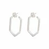 Oliver Bonas Hexagon Silver Hoops -Default Template 2 unnamed file 156