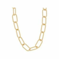 Oliver Bonas Gold Serena Twisted Links Chunky Chain Necklace -Default Template 2 unnamed file 1561