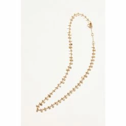 Oliver Bonas Gold Coloured Nadine Tiny Discs Necklace