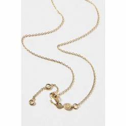 Oliver Bonas Corliss Square Stone & Engraved Disc Gold Plated Necklace -Default Template 2 unnamed file 1598