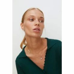 Oliver Bonas Nyla Natural Enamel Bead & Pearl Drop Layered Chain Necklace -Default Template 2 unnamed file 1604