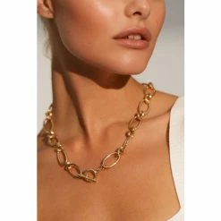 Oliver Bonas Gold Galia Chunky Chain T Bar Collar Necklace -Default Template 2 unnamed file 1629
