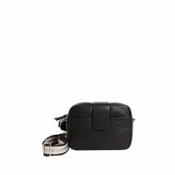 Oliver Bonas Large Black Eve Fold Over Cross-Body Camera Bag