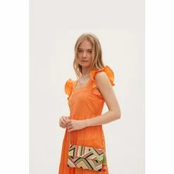 Oliver Bonas Pink Robbie Rainbow Beaded Cotton Clutch Bag -Default Template 2 unnamed file 1678