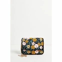 Oliver Bonas Black Spring Scene Floral Yellow & Black Clutch Bag -Default Template 2 unnamed file 1713
