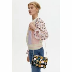 Oliver Bonas Black Spring Scene Floral Yellow & Black Clutch Bag -Default Template 2 unnamed file 1717
