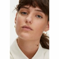 Oliver Bonas Gold Tone Arley Twist Plated Hoop Earrings -Default Template 2 unnamed file 172