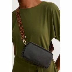 Oliver Bonas Mini Naha Animal Print Strap Phone Cross-Body Black Bag -Default Template 2 unnamed file 1735