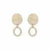 Oliver Bonas Gold Anatola Textured Disc & Ring Drop Earrings -Default Template 2 unnamed file 174