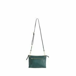 Oliver Bonas Green Laurie Triple Pocket & Metallic Cross-Body Bag -Default Template 2 unnamed file 1750