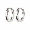 Oliver Bonas Omaira Half Engraved Oval Sterling Silver Clicker Hoops -Default Template 2 unnamed file 176