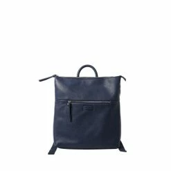 Oliver Bonas Large Blue Alfa Slim Backpack