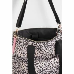 Oliver Bonas Leopard Print Front Pocket Black Tote Bag -Default Template 2 unnamed file 1783