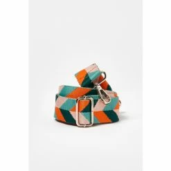 Oliver Bonas Green Chevron Graphic Green Bag