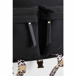 Oliver Bonas Leopard Print Clasp Messenger Cross-Body Black Bag -Default Template 2 unnamed file 1797