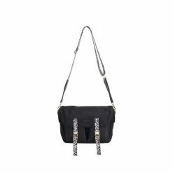 Oliver Bonas Leopard Print Clasp Messenger Cross-Body Black Bag -Default Template 2 unnamed file 1801
