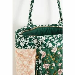 Oliver Bonas Green Floral Patchwork Cotton Quilted Tote Bag -Default Template 2 unnamed file 1806