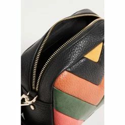 Oliver Bonas Black Chevron Orange & Green Camera Crossbody Bag -Default Template 2 unnamed file 1843