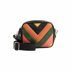 Oliver Bonas Black Chevron Orange & Green Camera Crossbody Bag -Default Template 2 unnamed file 1847