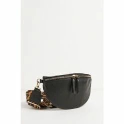 Oliver Bonas Black Leopard Print Belt Bag -Default Template 2 unnamed file 1850