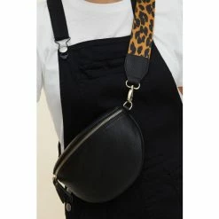 Oliver Bonas Black Leopard Print Belt Bag -Default Template 2 unnamed file 1852