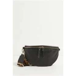 Oliver Bonas Black Leopard Print Belt Bag -Default Template 2 unnamed file 1855