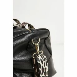 Oliver Bonas Hattie Black Leopard Strap Rectangular Weekend Bag -Default Template 2 unnamed file 1859