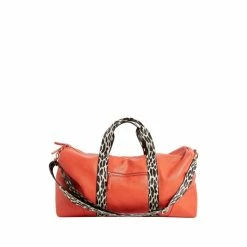 Oliver Bonas Hattie Orange Leopard Prin Holdall Weekend Bag -Default Template 2 unnamed file 1910