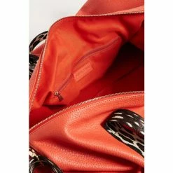 Oliver Bonas Hattie Orange Leopard Prin Holdall Weekend Bag -Default Template 2 unnamed file 1912