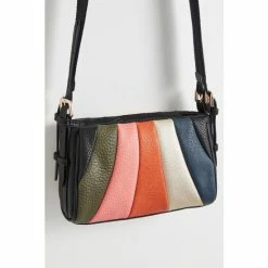 Oliver Bonas Blue Trapeze Curved Striped Cross-Body Bag -Default Template 2 unnamed file 1938