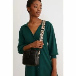 Oliver Bonas Eve Animal Print Webbing Black Camera Crossbody Bag -Default Template 2 unnamed file 1973