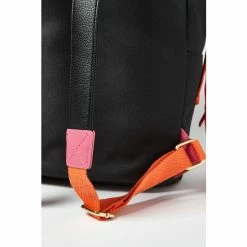 Oliver Bonas Black Slouch Colour Pop Backpack -Default Template 2 unnamed file 1980