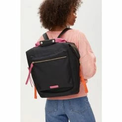 Oliver Bonas Black Slouch Colour Pop Backpack -Default Template 2 unnamed file 1982