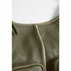Oliver Bonas Khaki Green Mina Plait Strap Tote Bag -Default Template 2 unnamed file 1988