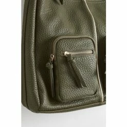 Oliver Bonas Khaki Green Mina Plait Strap Tote Bag -Default Template 2 unnamed file 1989