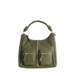 Oliver Bonas Khaki Green Mina Plait Strap Tote Bag -Default Template 2 unnamed file 1992