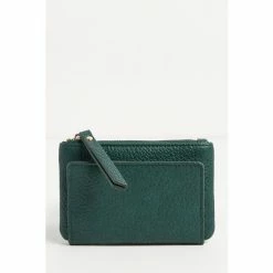 Oliver Bonas Green Millie Fold Over Purse